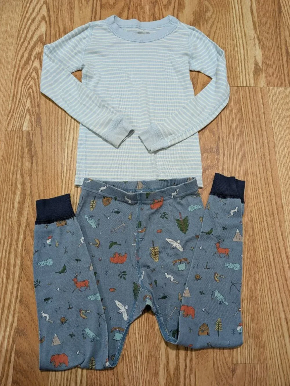 Hanna Andersson 110 5 Fall Winter Pajamas Pants Long Sleeves Organic Cotton FAIR